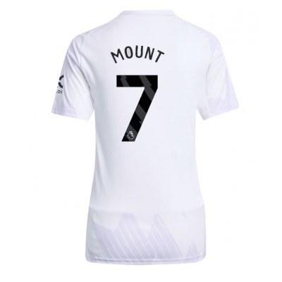 Fotballdrakt Dame Manchester United Mason Mount #7 Bortedrakt 2025-26 Kortermet Fotballdrakt Dame Manchester United Mason Mount #7 Bortedrakt 2025-26 Kortermet